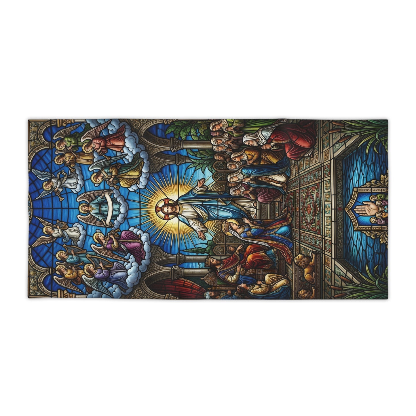 “For Such a Time As This - Esther Before King Ahasuerus” - Beach Towel