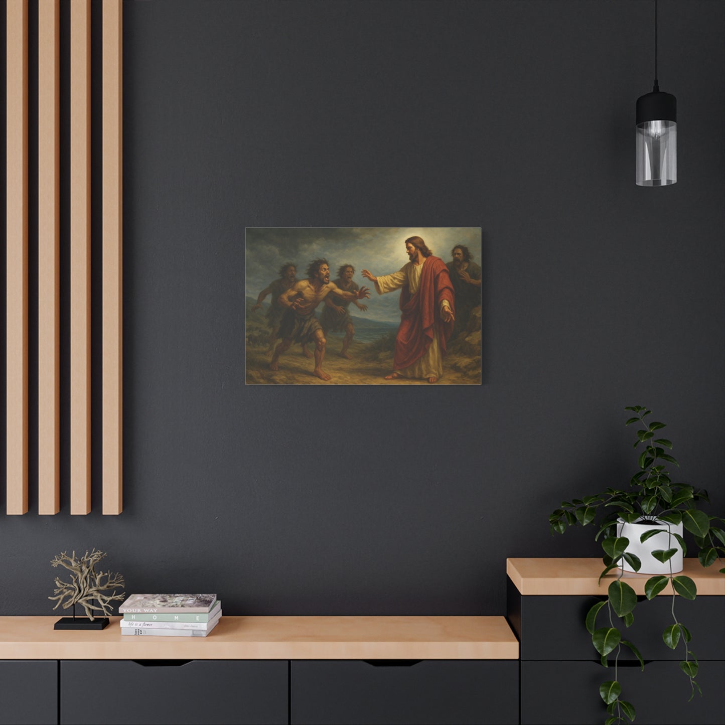 “Legion Cast Out – Jesus Heals the Possessed Man” - Canvas Art