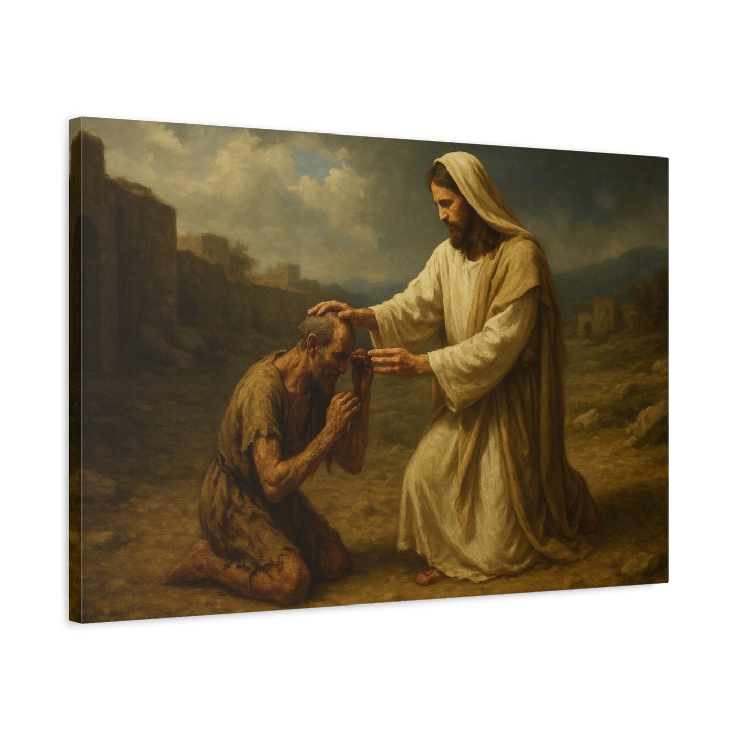 “Stretch Out Your Hand – Jesus Heals the Withered Hand” - Canvas Art