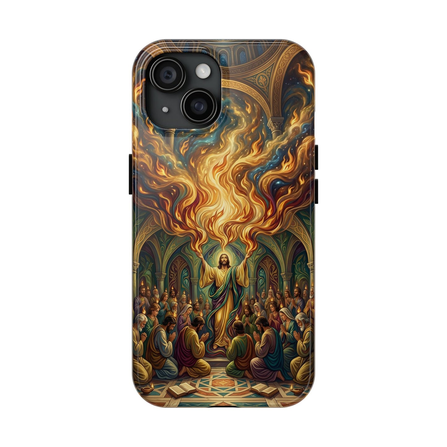 “Spirit Poured Out - Pentecost Flames Descending” - Phone Case
