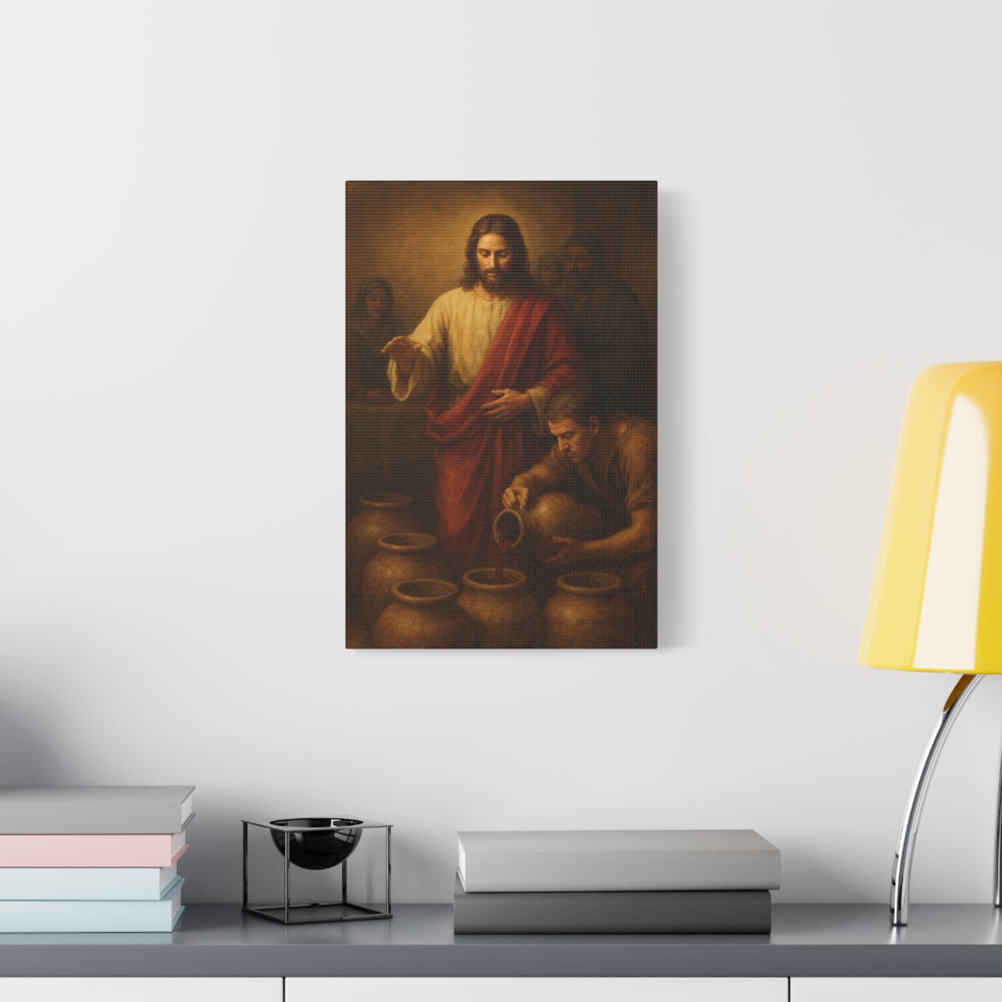 “Water into Wine – The First Miracle at Cana” - Canvas Art