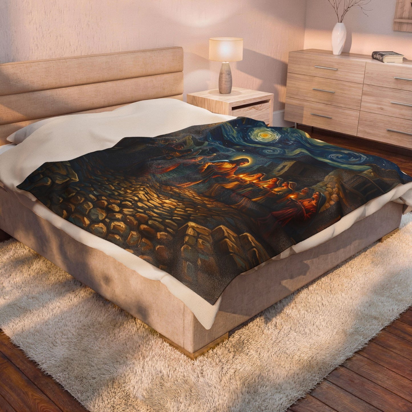 “Be Ready - Ten Virgins in Midnight Darkness” - Plush Blanket
