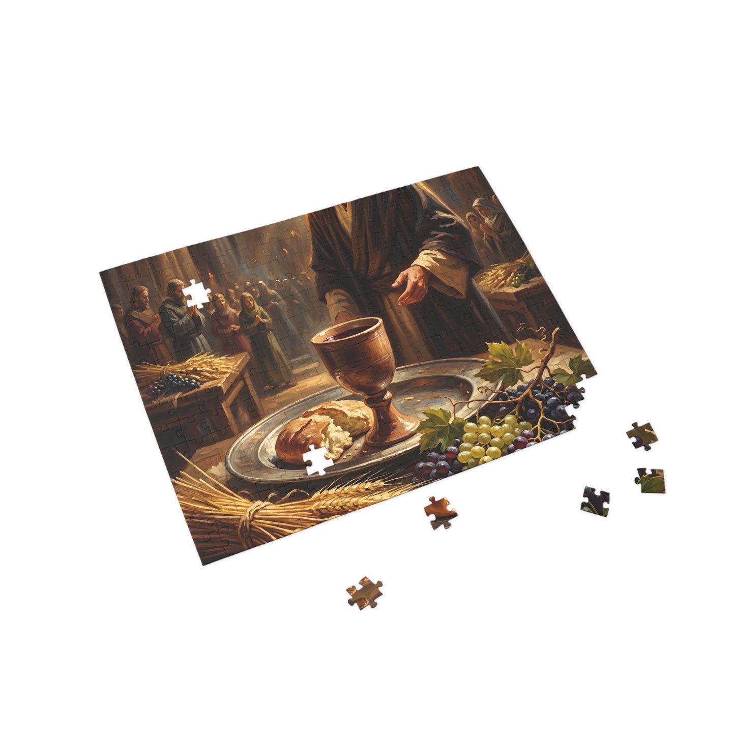 “The Harvest of Faith - Communion Still Life” - Jigsaw Puzzle
