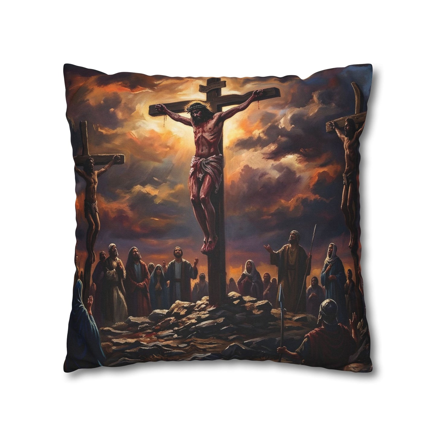 “It Is Finished - The Crucifixion at Calvary” - Pillowcase