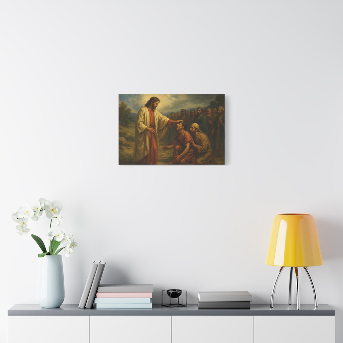 “Faith the Size of a Mustard Seed – Jesus Heals a Demon-Plagued Boy” - Canvas Art