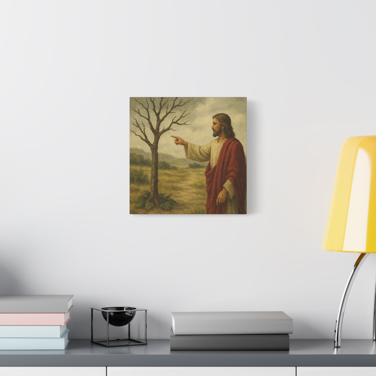 “May No Fruit Grow – Jesus Curses the Barren Fig Tree” - Canvas Art