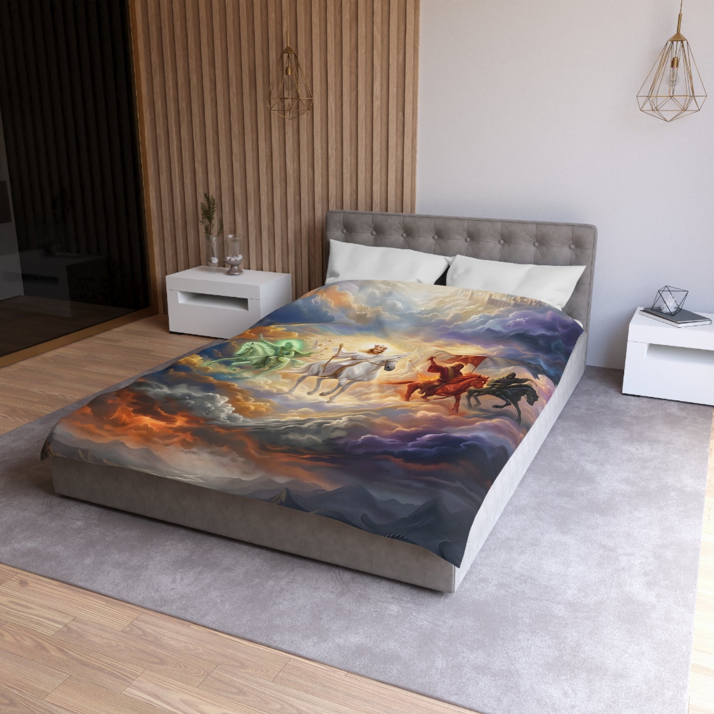 “Behold, A Pale Horse - The Four Horsemen” - Duvet Cover