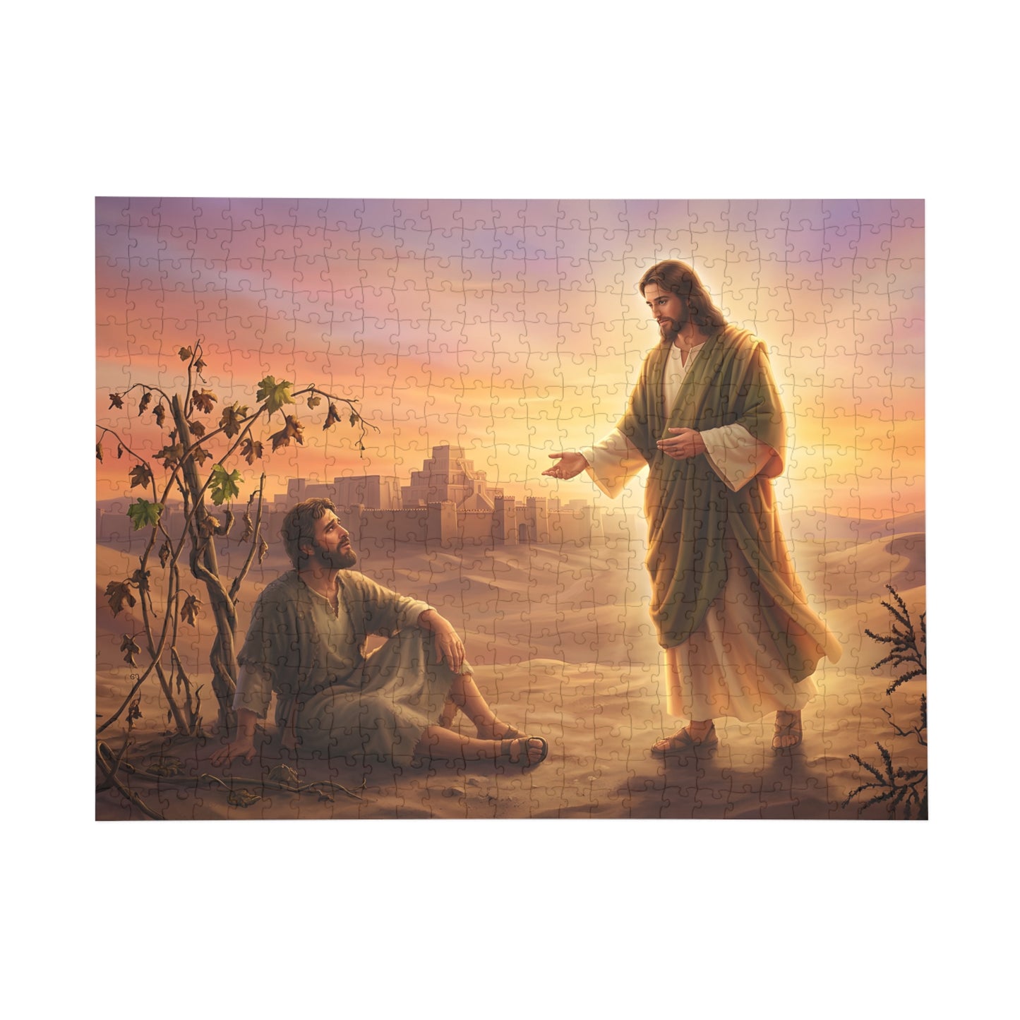 “Withered Vine - Jonah's Lesson in Mercy” - Jigsaw Puzzle