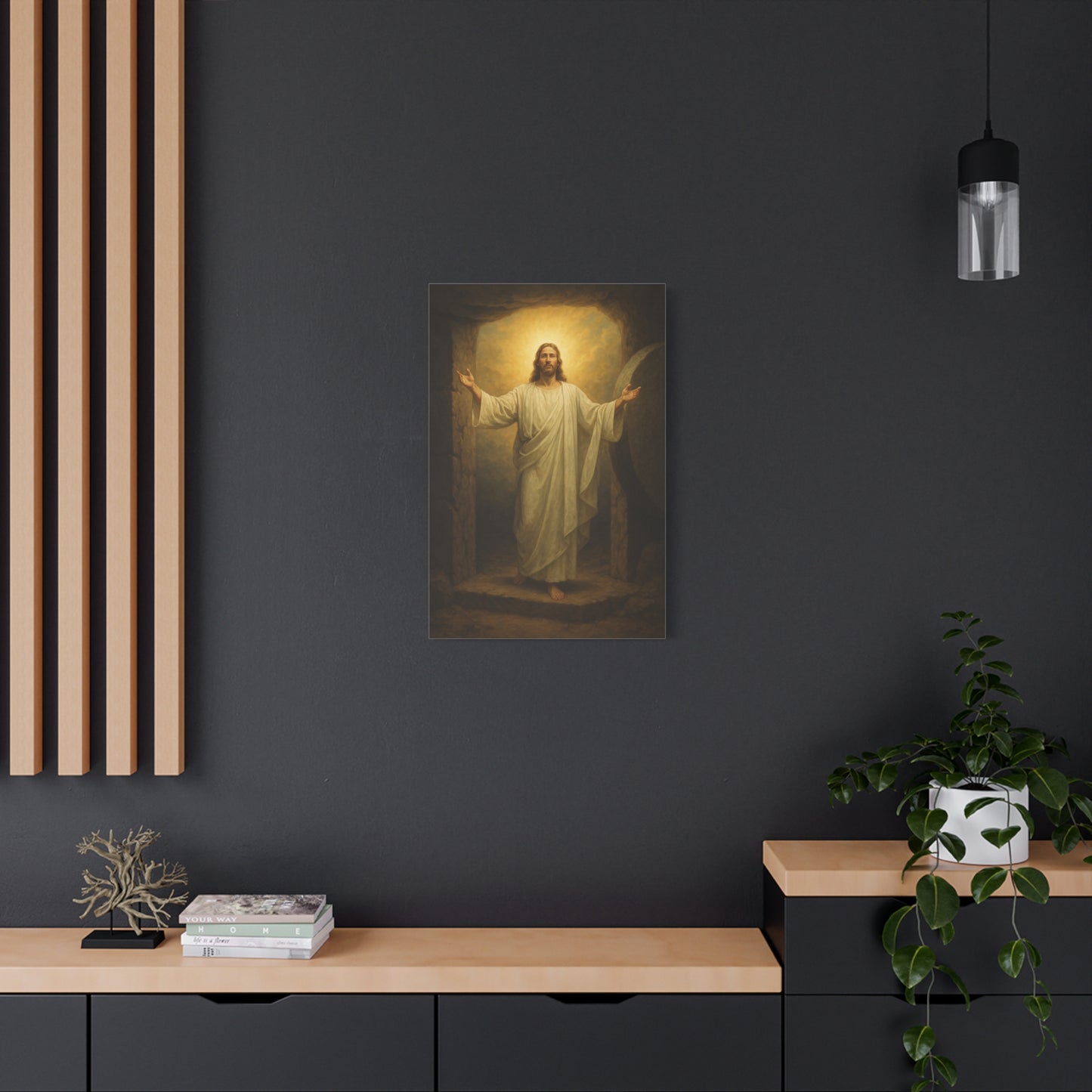 “He Is Risen – Luke 24:5–8” - Canvas Art