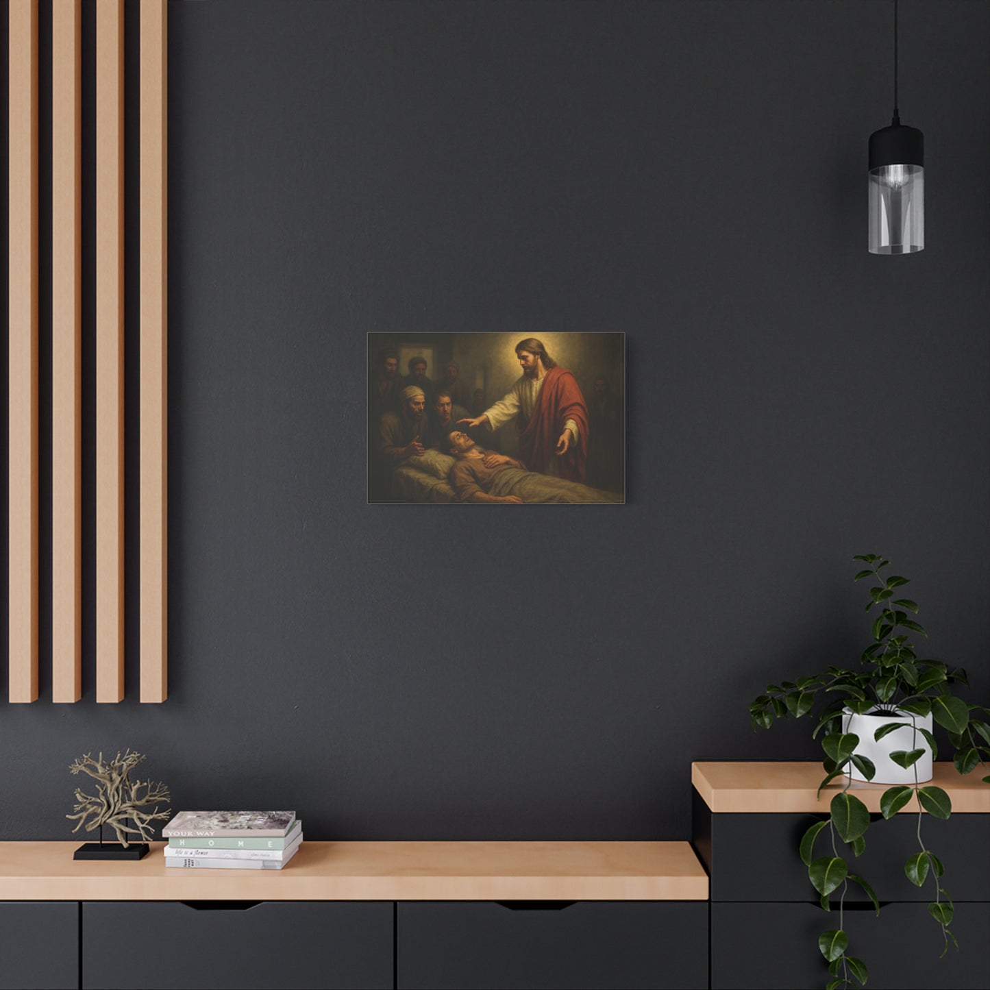 “Rise and Walk – Jesus Heals the Paralyzed Man” - Canvas Art