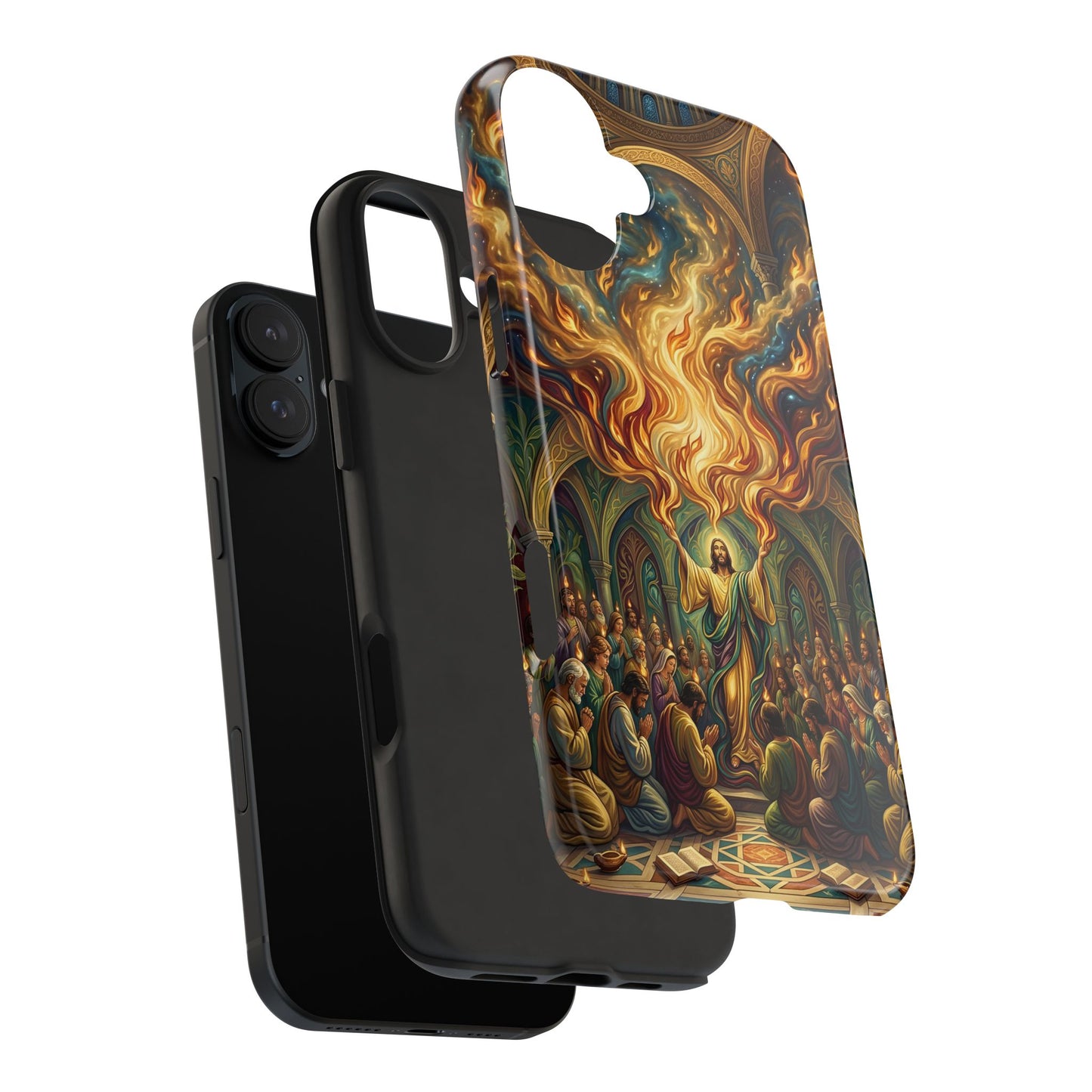 “Spirit Poured Out - Pentecost Flames Descending” - Phone Case