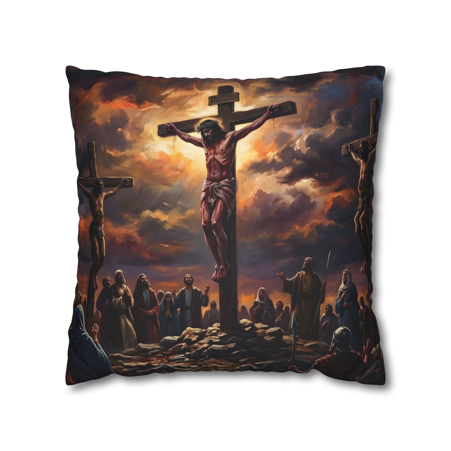 “It Is Finished - The Crucifixion at Calvary” - Pillowcase