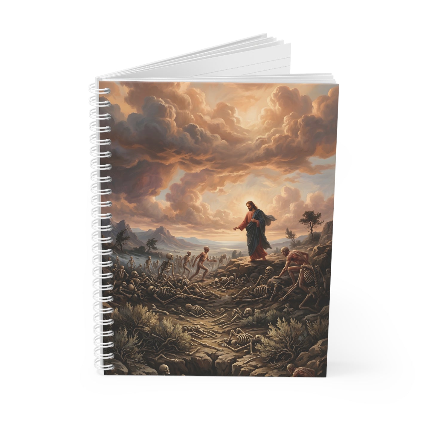 “Valley of Dry Bones - Ezekiel 37 Resurrection” - Spiral Notebook