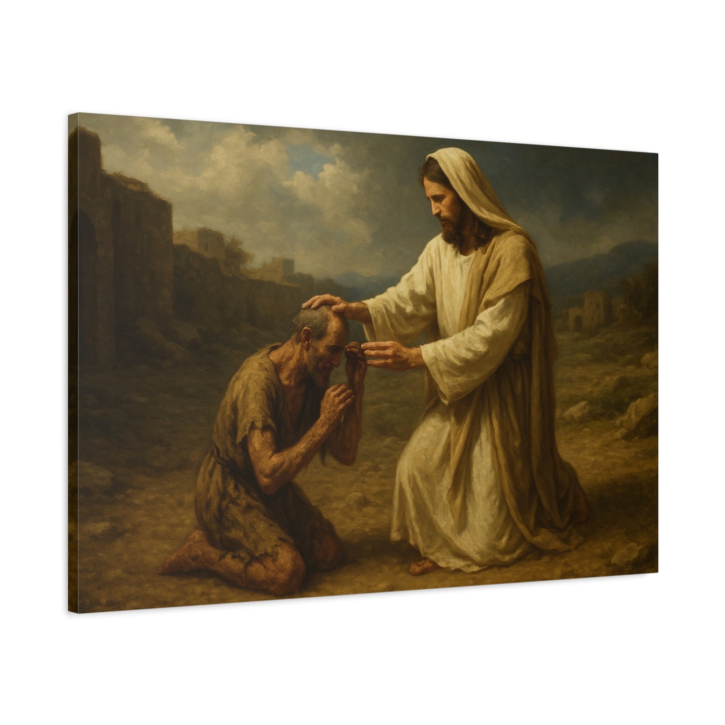 “Stretch Out Your Hand – Jesus Heals the Withered Hand” - Canvas Art