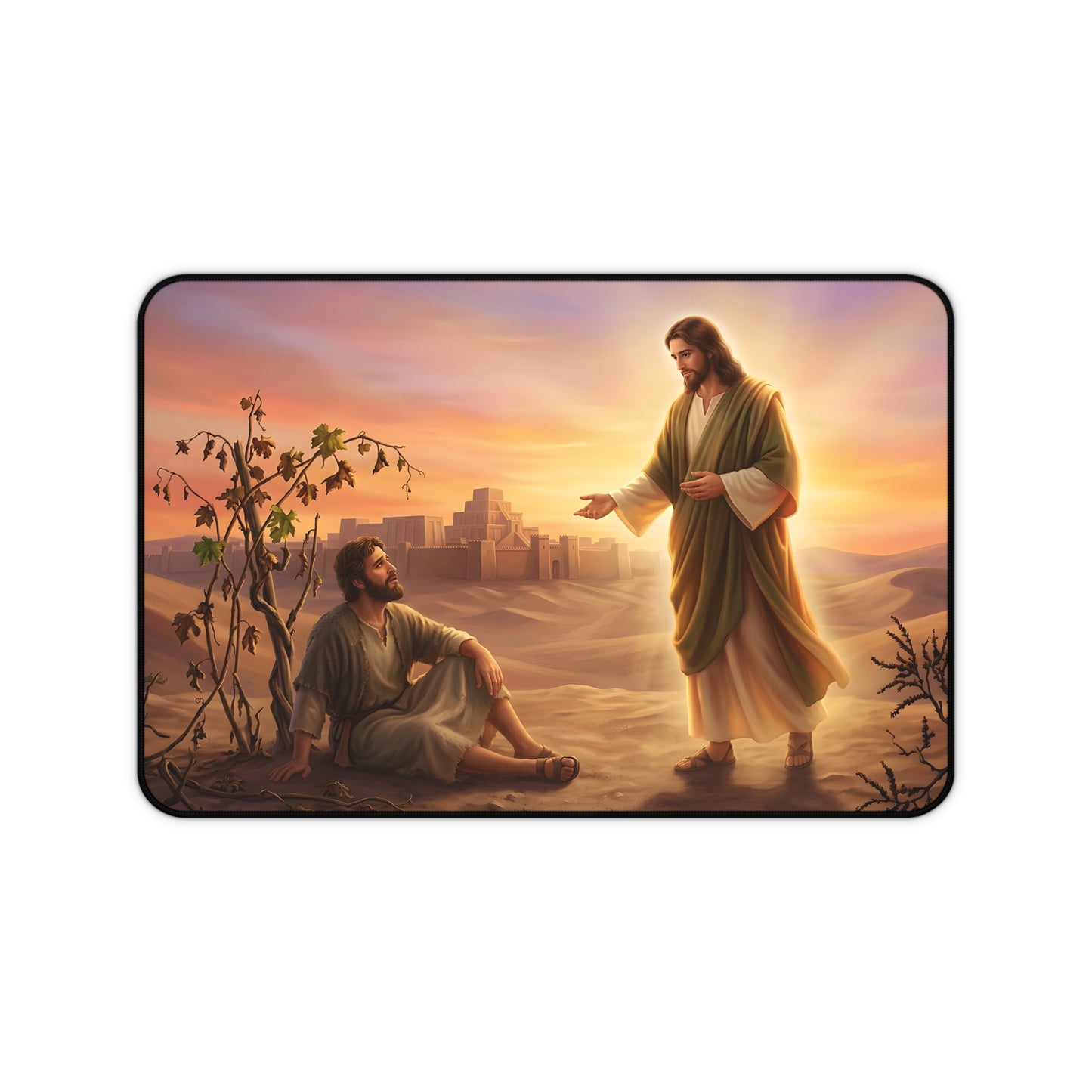 “Withered Vine - Jonah's Lesson in Mercy” - Desk Mat