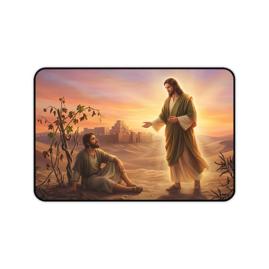 “Withered Vine - Jonah's Lesson in Mercy” - Desk Mat