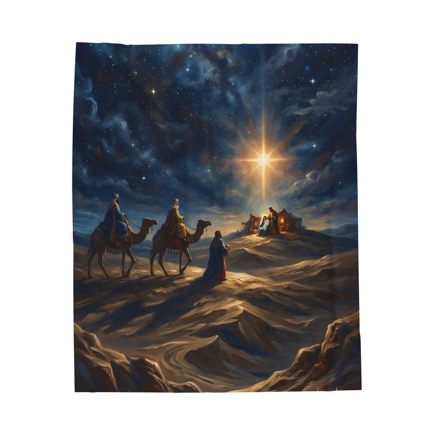 “Journey to the King - Wise Men Seek the Christ Child” - Plush Blanket