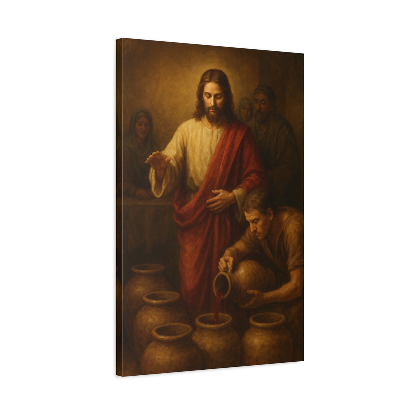“Water into Wine – The First Miracle at Cana” - Canvas Art