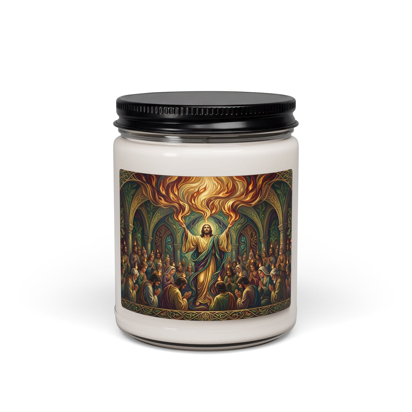 “Spirit Poured Out - Pentecost Flames Descending” - Scented Candle