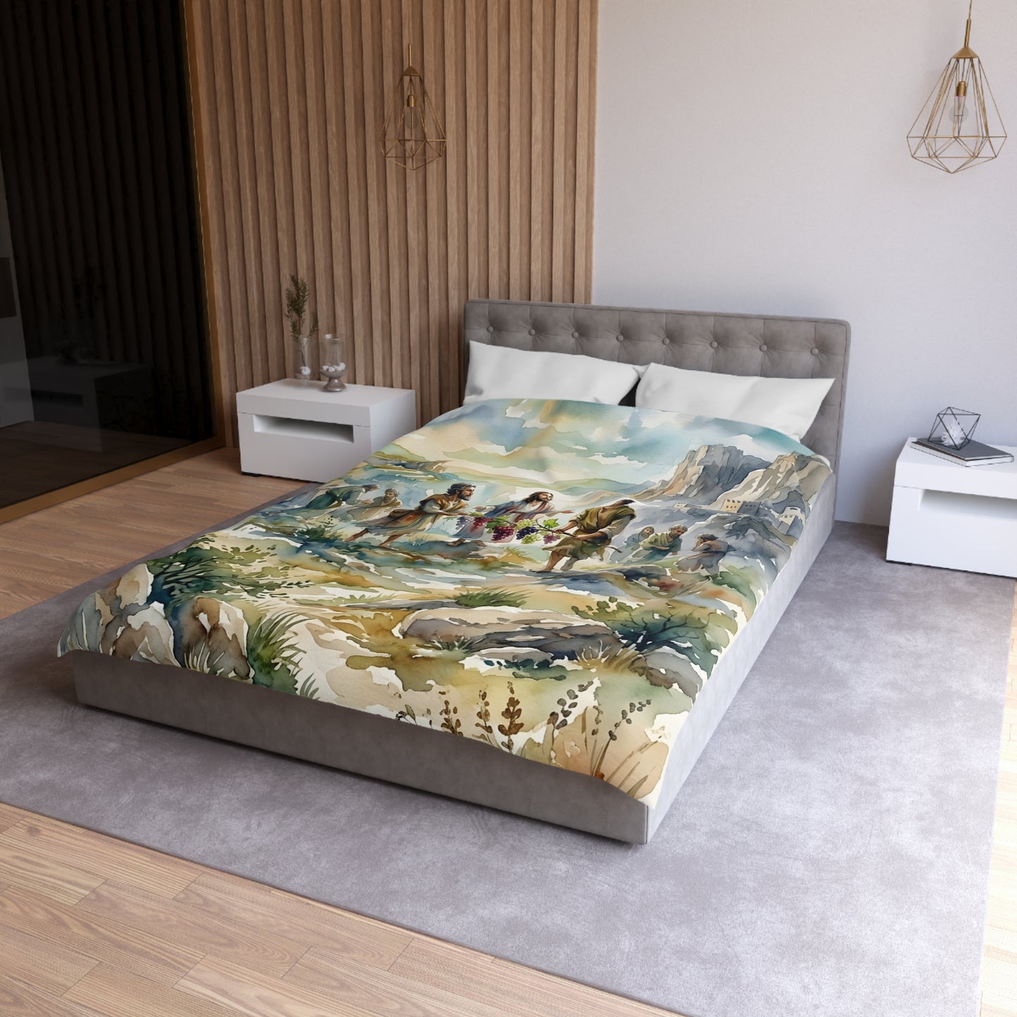 “Promised Land - The Spies Return from Canaan” - Duvet Cover