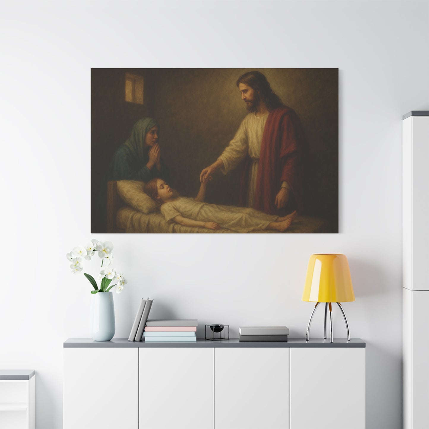 “Talitha Cumi – Jesus Raises the Ruler’s Daughter” - Canvas Art