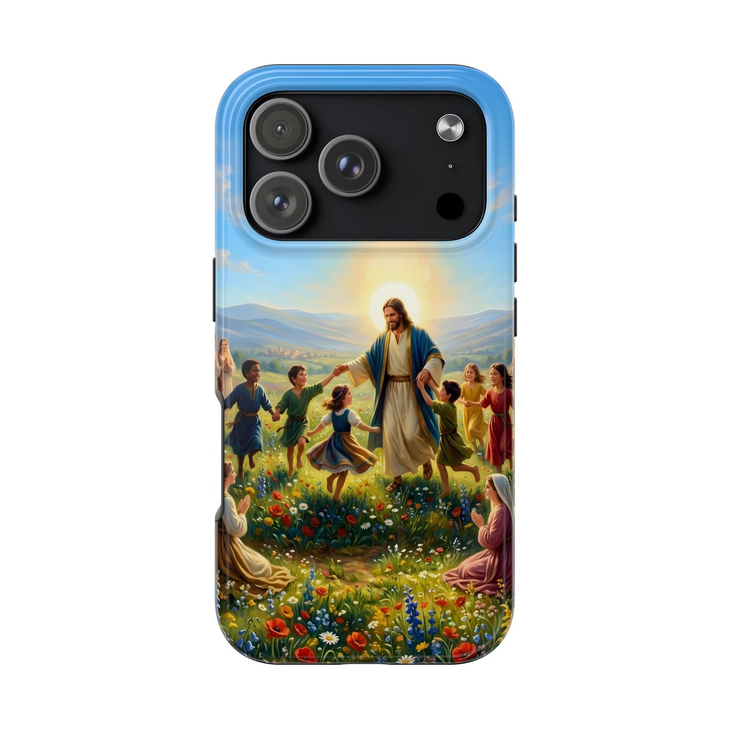 “Joy Overflowing - Children Dancing in the Meadow” - Phone Case