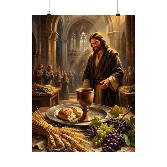 “The Harvest of Faith - Communion Still Life” - Poster