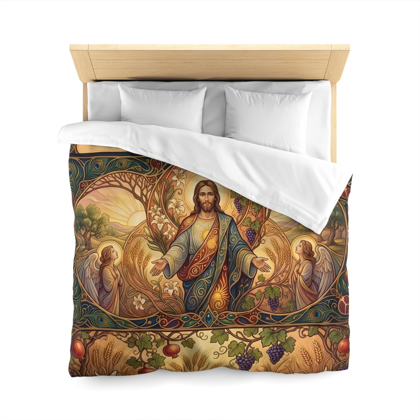 “New Mercies Every Morning - Golden Dawn of Hope” - Duvet Cover