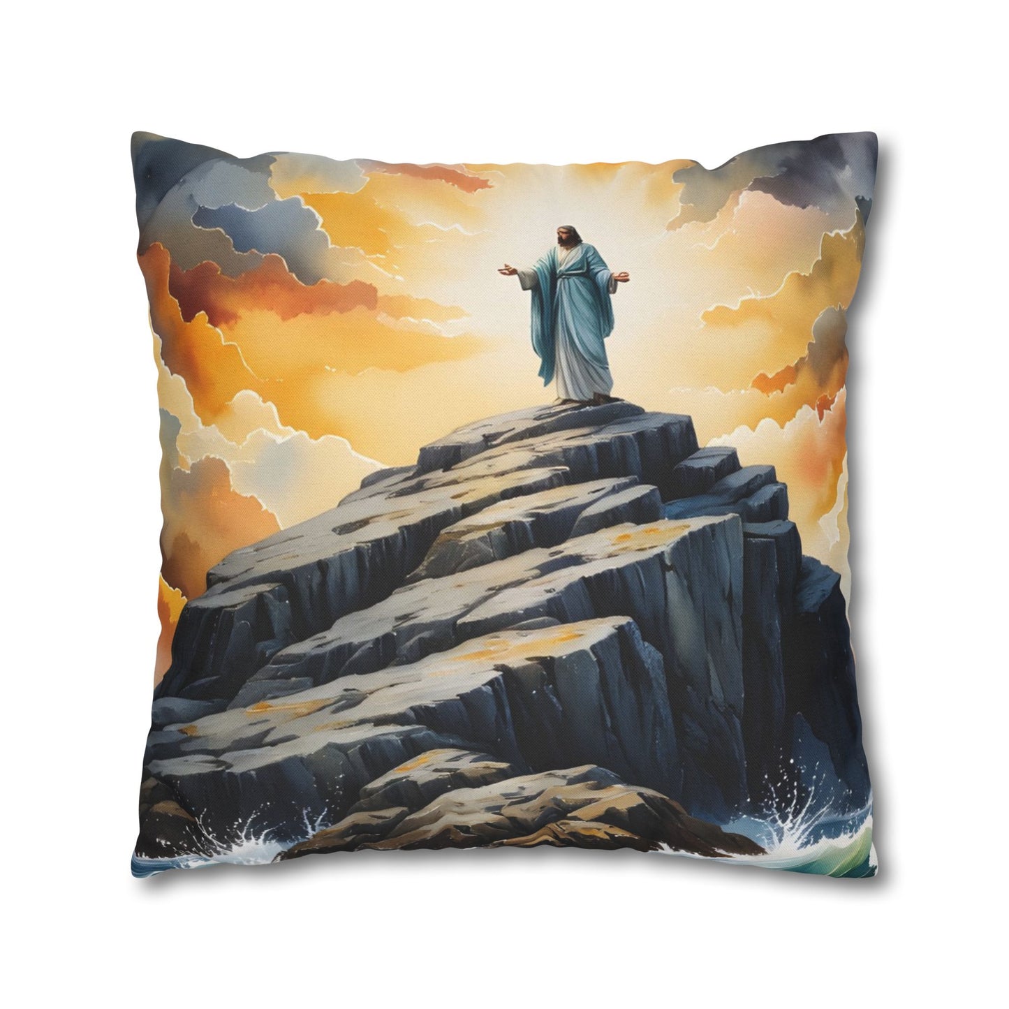 “My Refuge and Strength - Rock in the Storm” - Pillowcase