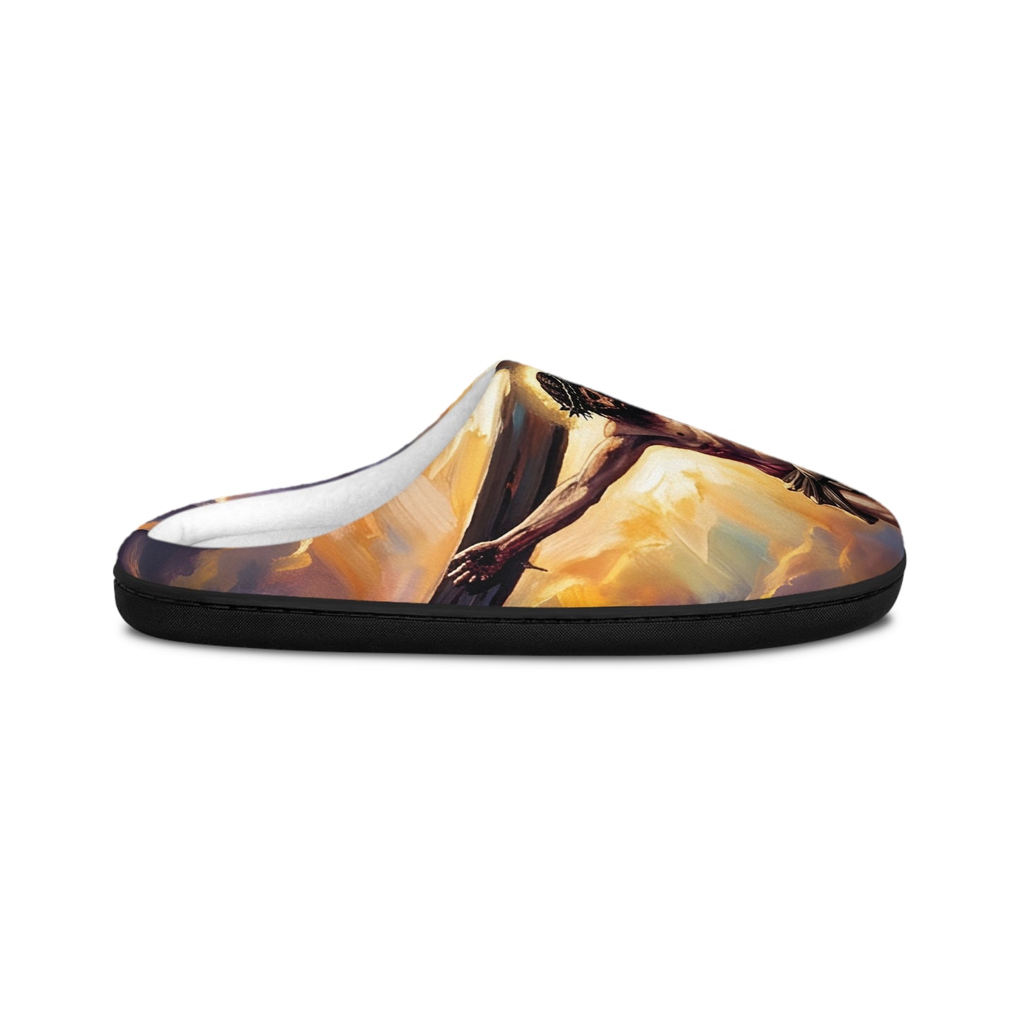 “It Is Finished - The Crucifixion at Calvary” - Indoor Slippers