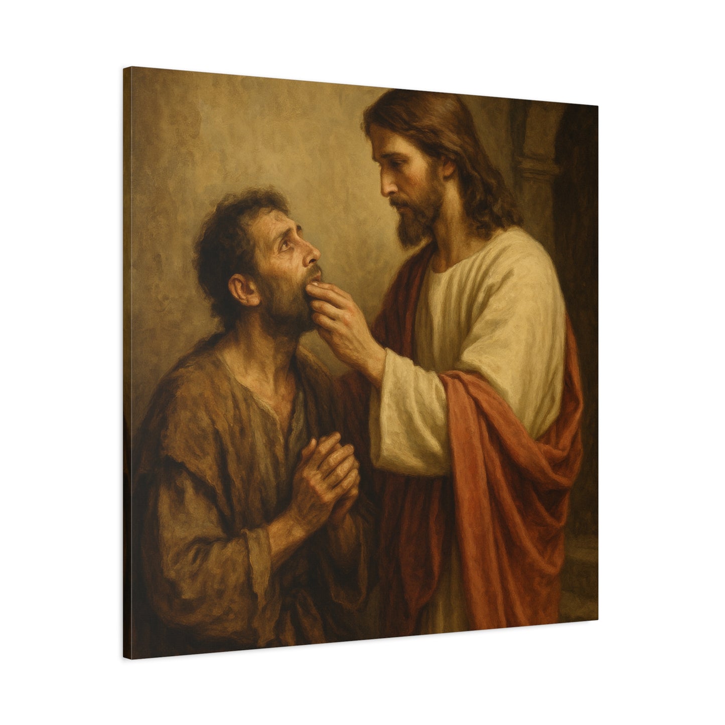 “He Spoke Plainly – Jesus Loosens the Tongue of the Mute” - Canvas Art