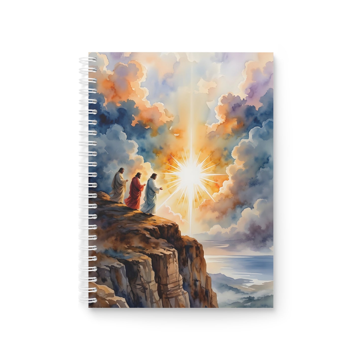 “Behold His Glory - The Transfiguration of Jesus” - Spiral Notebook