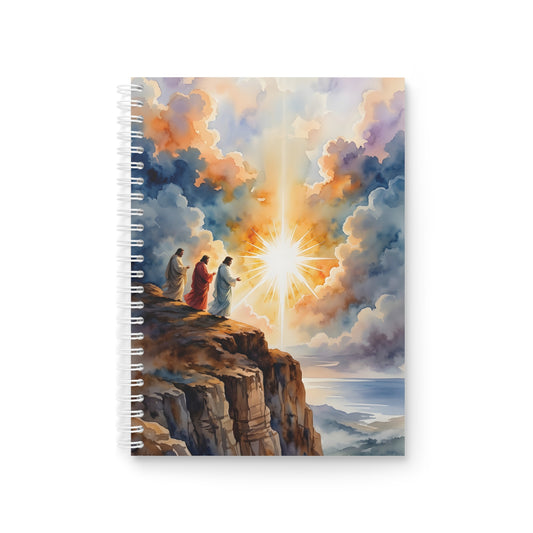 “Behold His Glory - The Transfiguration of Jesus” - Spiral Notebook