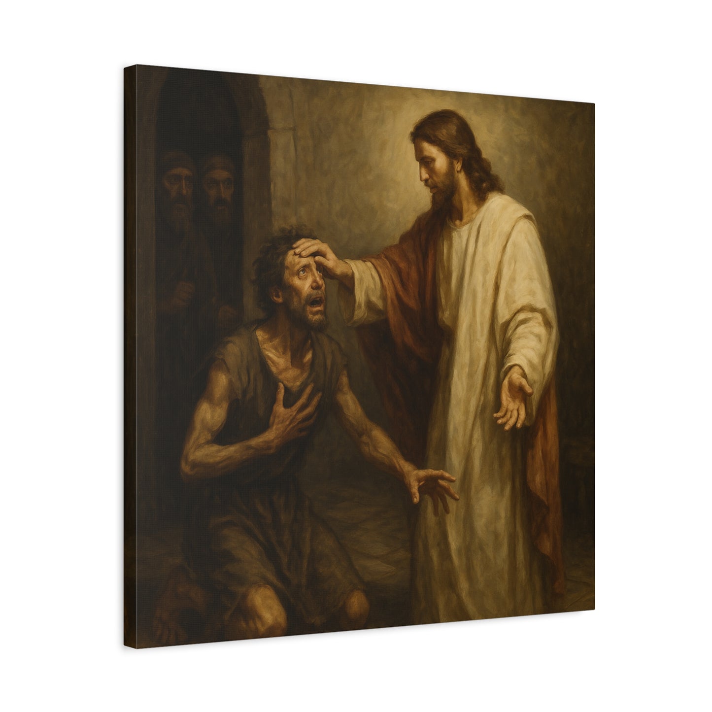 “Freedom Restored – Jesus Heals the Demon-Possessed Man” - Canvas Art