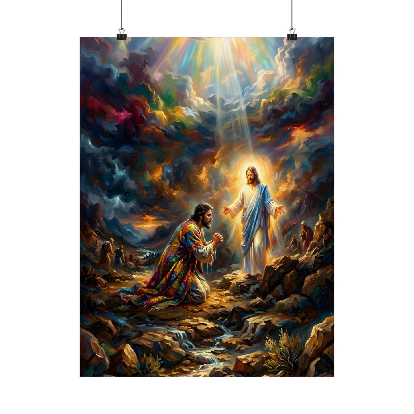 “Coat of Many Colors - Joseph's Enduring Faith” - Poster