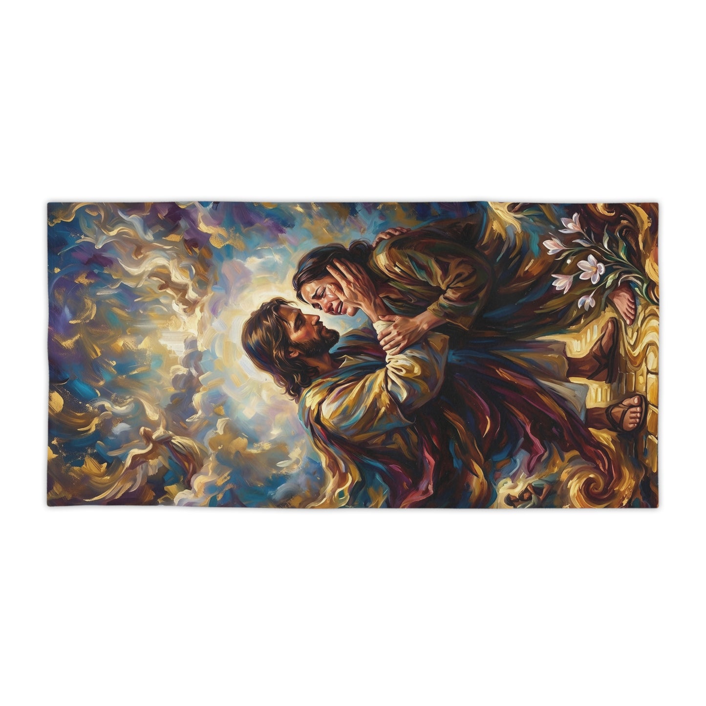“No More Tears - God's Eternal Comfort” - Beach Towel