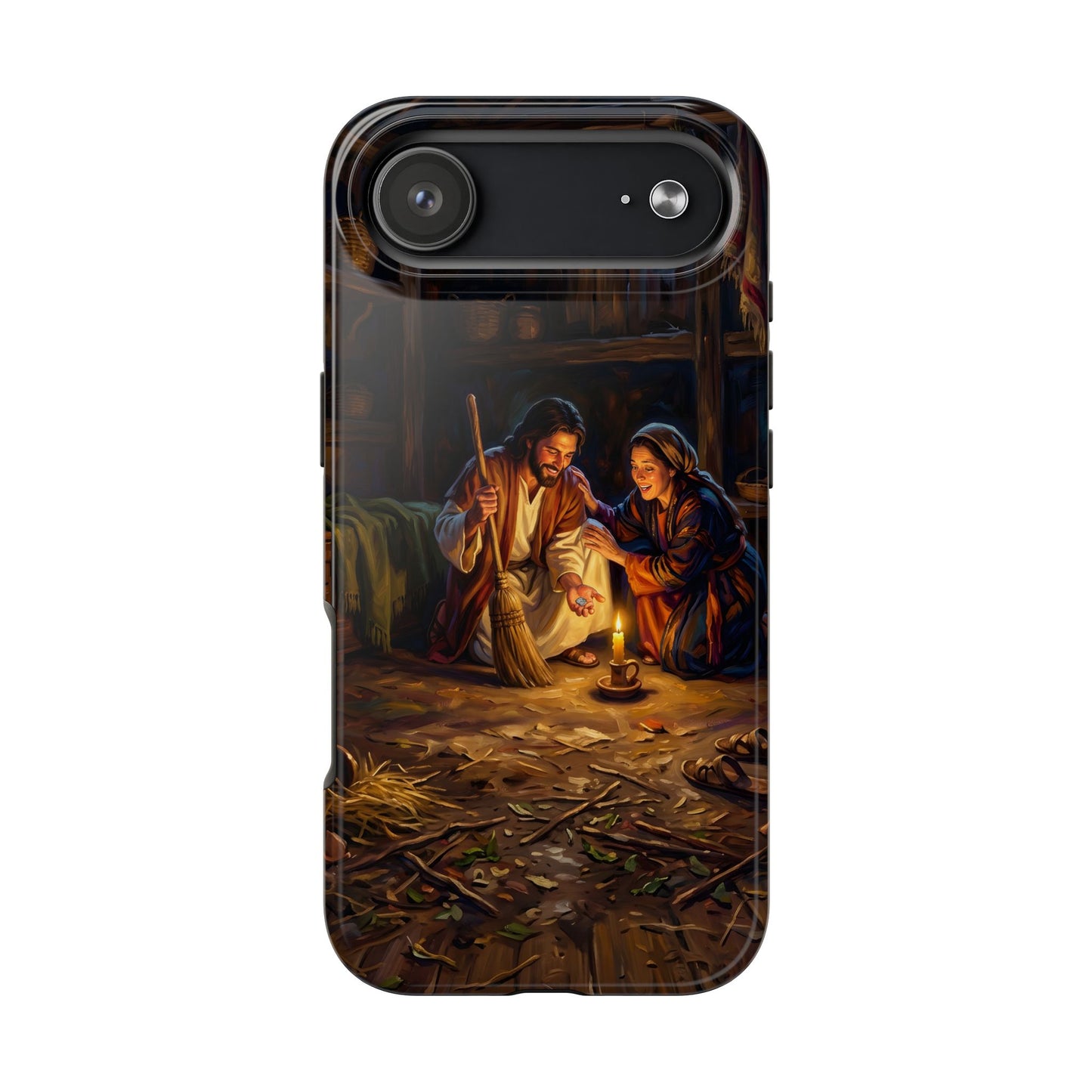 “Lost and Found - The Sweeping Woman of Luke 15” - Phone Case