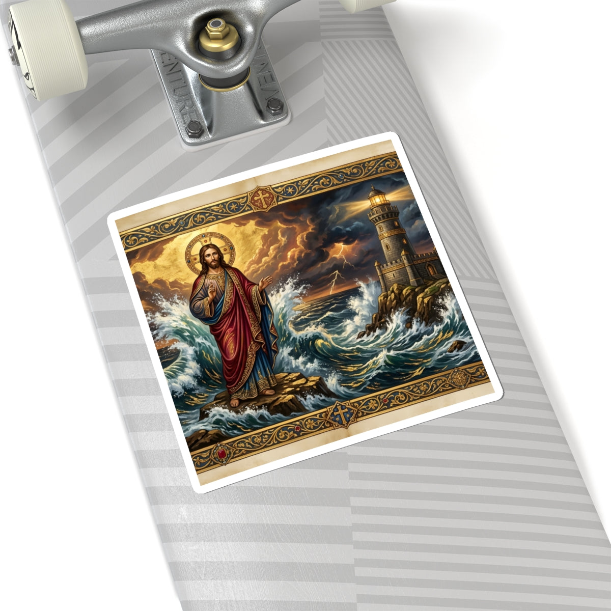“Steadfast Hope - Lighthouse in the Storm” - Sticker