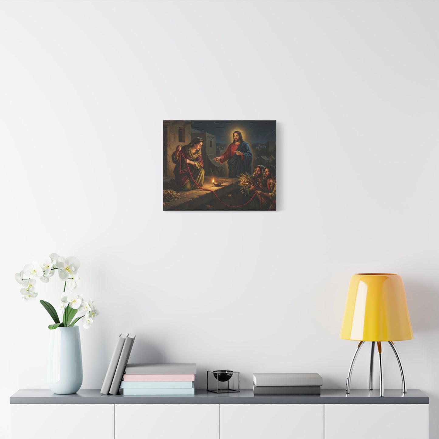 “Scarlet Cord - Rahab and the Spies” - Canvas Art