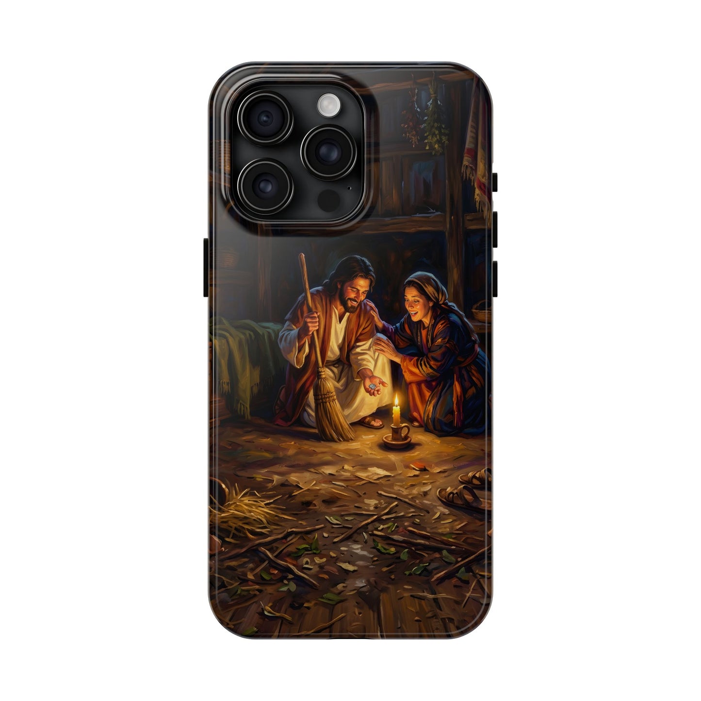 “Lost and Found - The Sweeping Woman of Luke 15” - Phone Case
