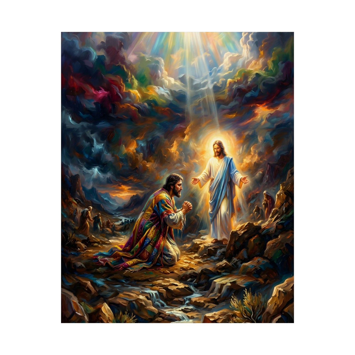 “Coat of Many Colors - Joseph's Enduring Faith” - Poster