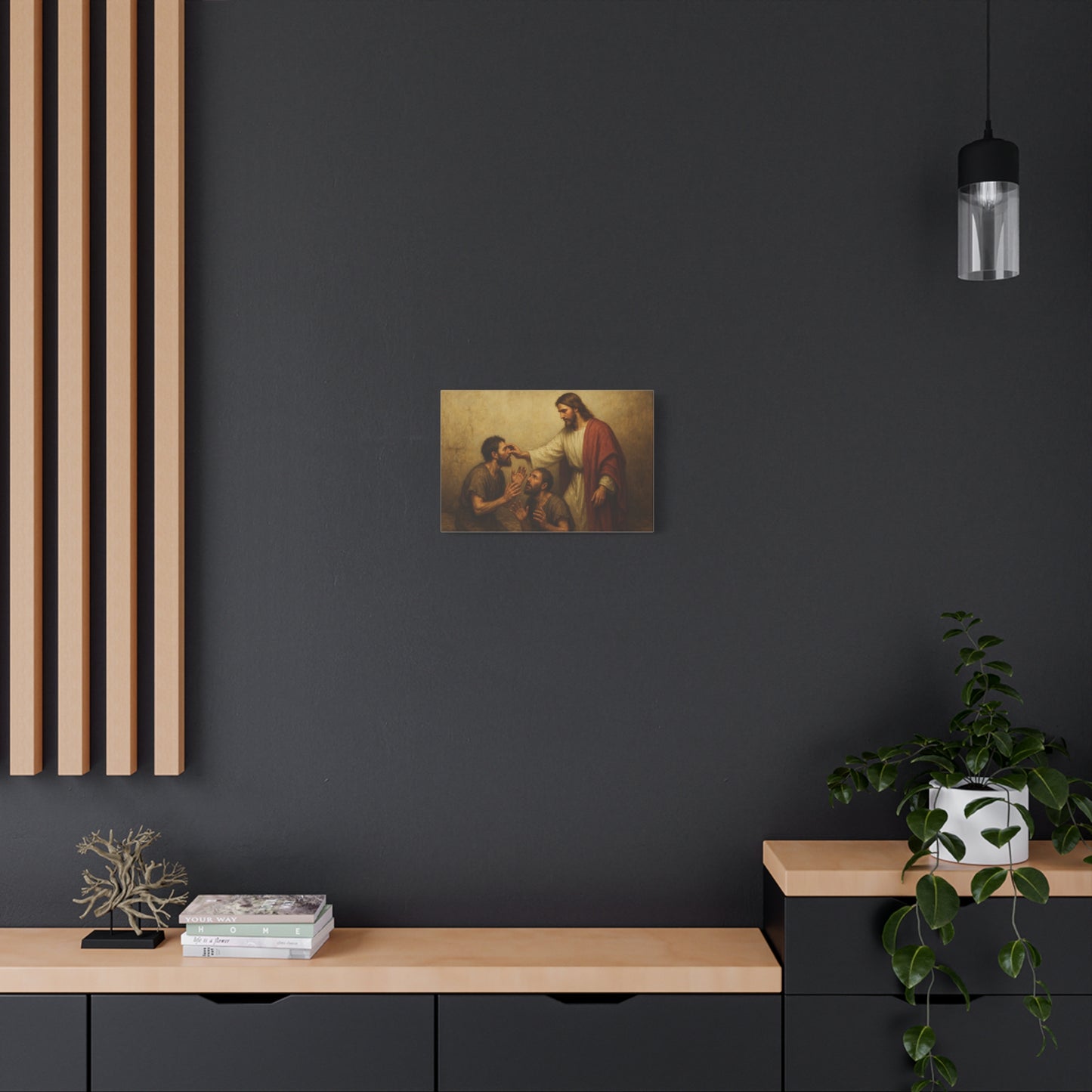 “According to Your Faith – Jesus Heals Two Blind Men” - Canvas Art