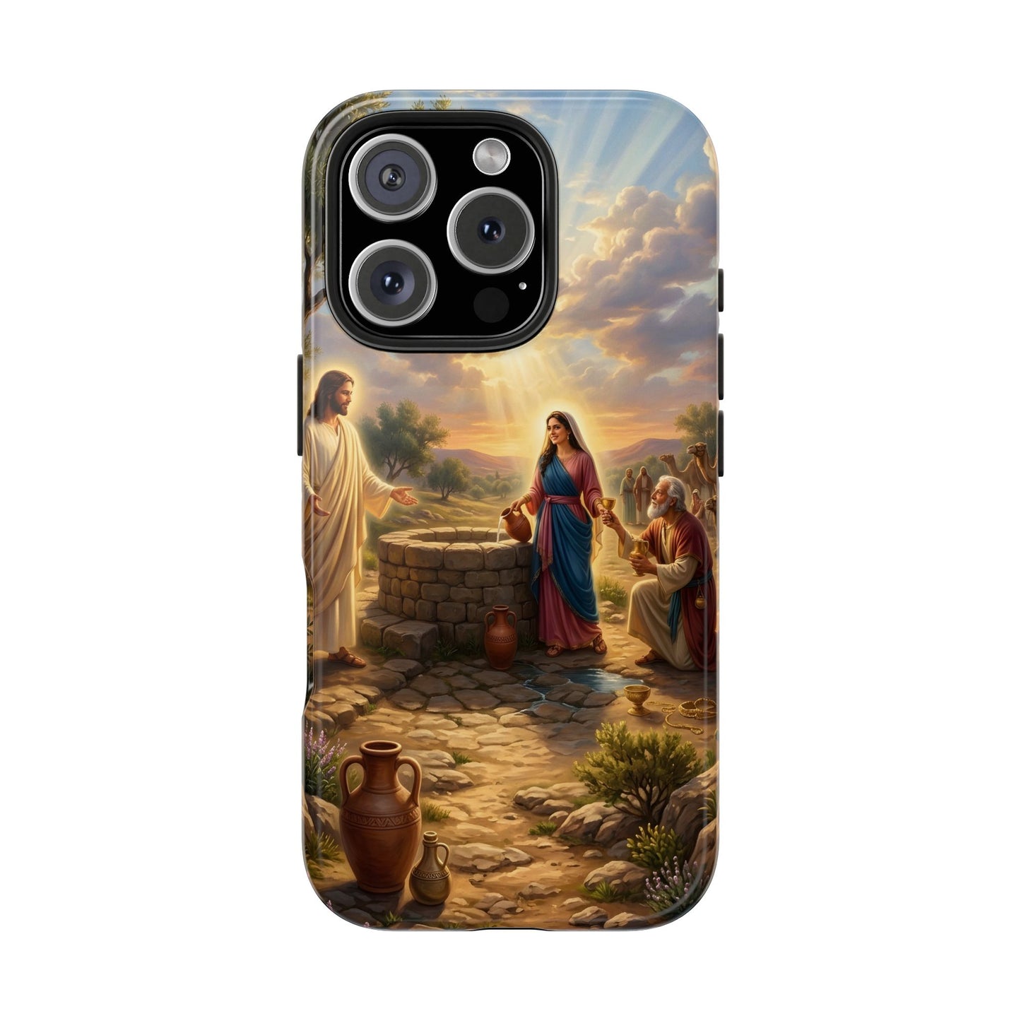 “Providence Unveiled - Rebekah at the Well” - Phone Case