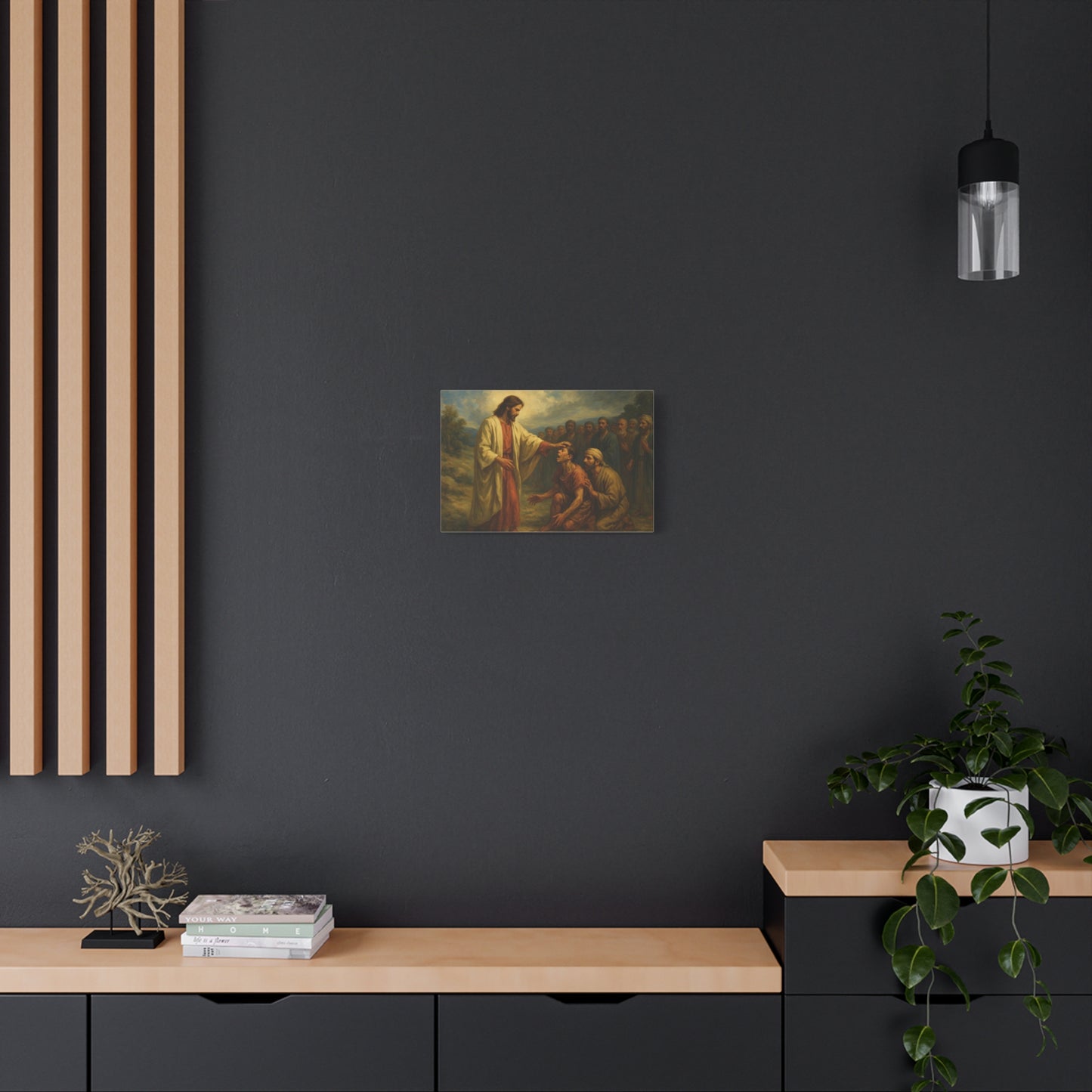 “Faith the Size of a Mustard Seed – Jesus Heals a Demon-Plagued Boy” - Canvas Art