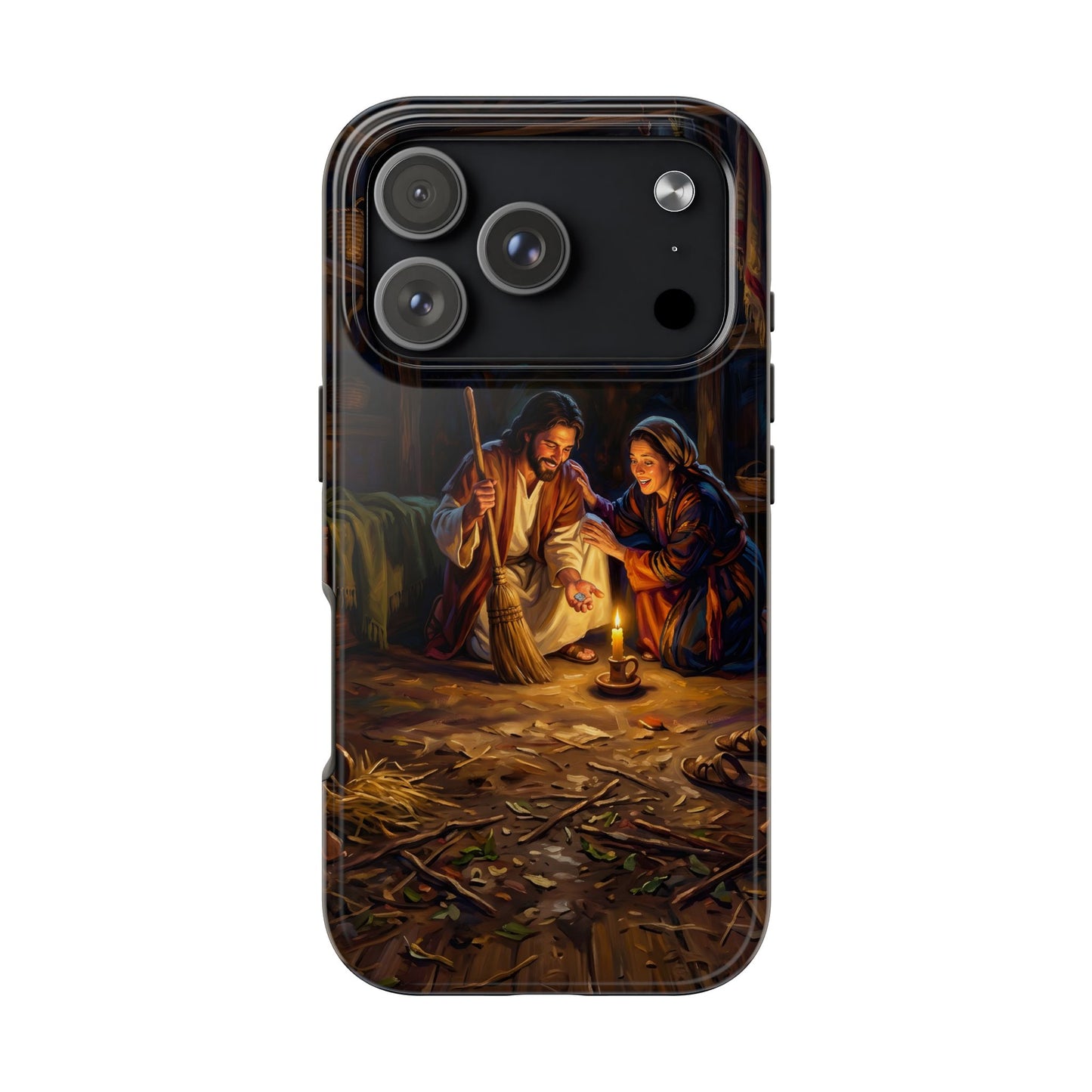 “Lost and Found - The Sweeping Woman of Luke 15” - Phone Case