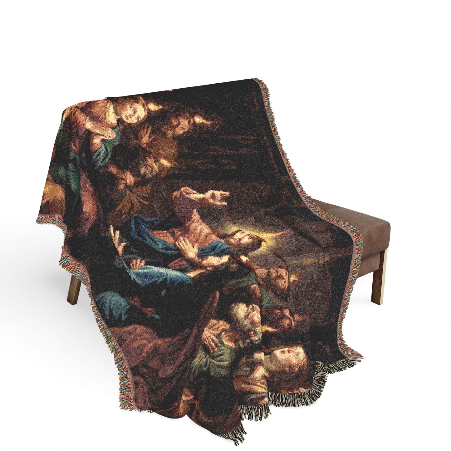 “Tongues of Fire - The Pentecost Outpouring” - Woven Blanket