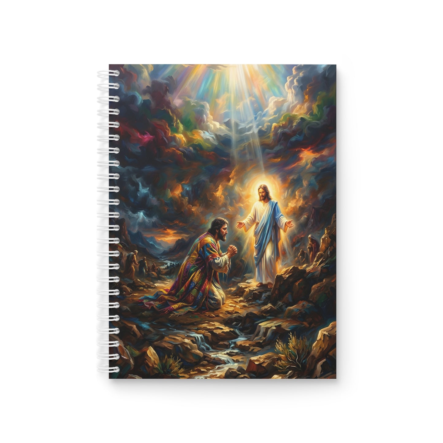 “Coat of Many Colors - Joseph's Enduring Faith” - Spiral Notebook