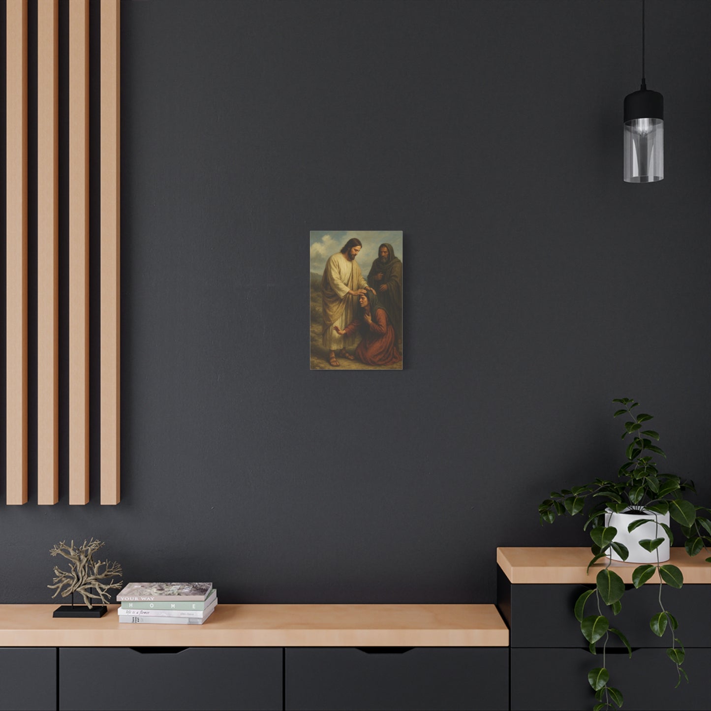 “Jesus Heals the Canaanite Woman’s Daughter – Matthew 15:22–28” - Canvas Art