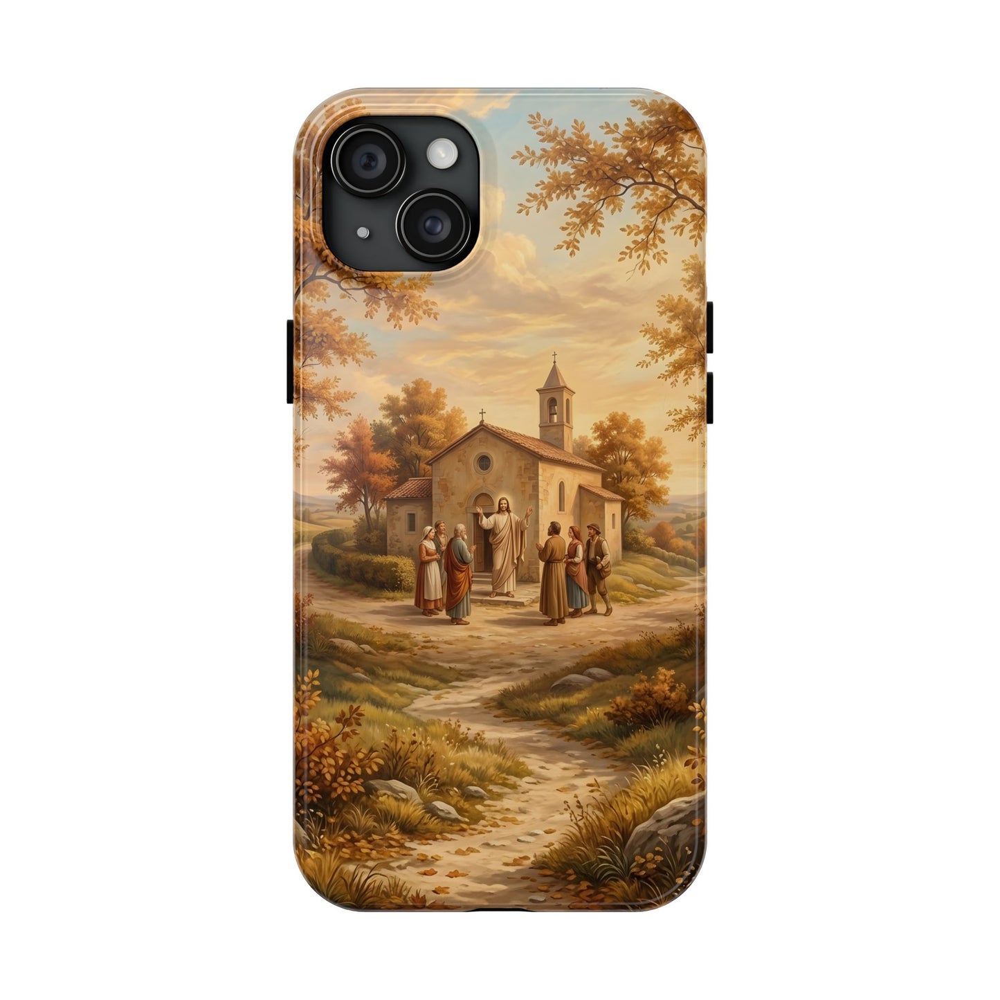 “Sanctuary in Serenity - Autumn's Golden Embrace” - Phone Case