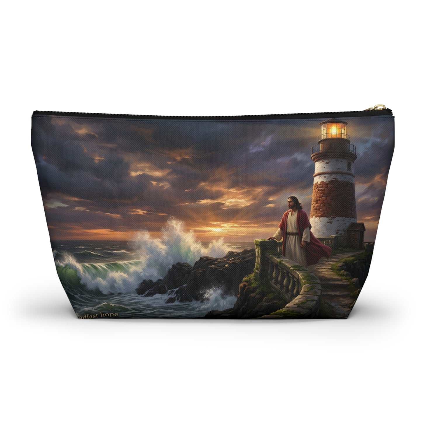 “Steadfast Hope - Lighthouse in the Storm” - Accessory Pouch